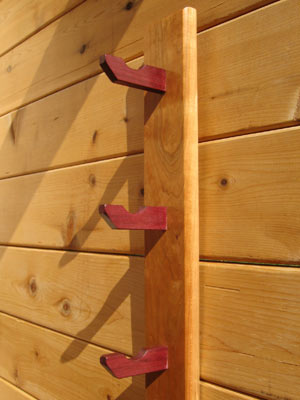 Custom Built Fly Rod Racks from New Hamphire: Solid Cherry Wood
