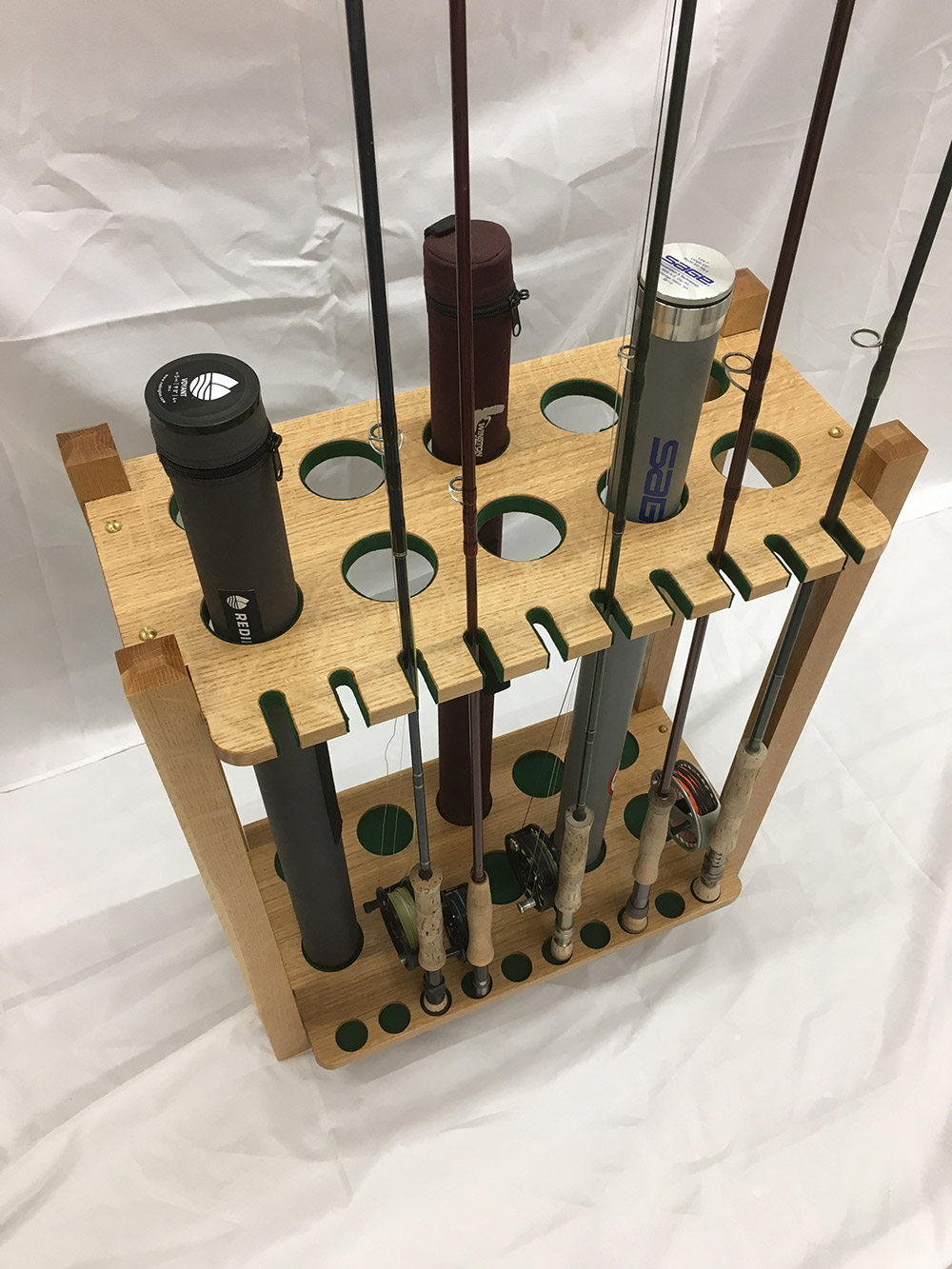 tomyo 6 tubes fishing rod display