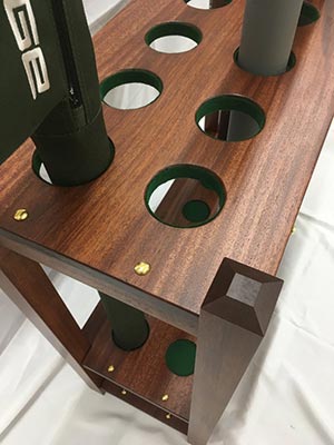 Fly fishing rod rack