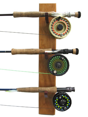 Custom Built Fly Rod Racks from New Hamphire: Solid Cherry Wood Fly-fishing  Rod Holders