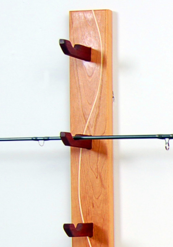 Custom Built Fly Rod Racks from New Hamphire: Solid Cherry Wood